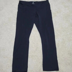 Free2B by Free Country Yoga Pants XXL Women's Black Leggings Activewear Pockets